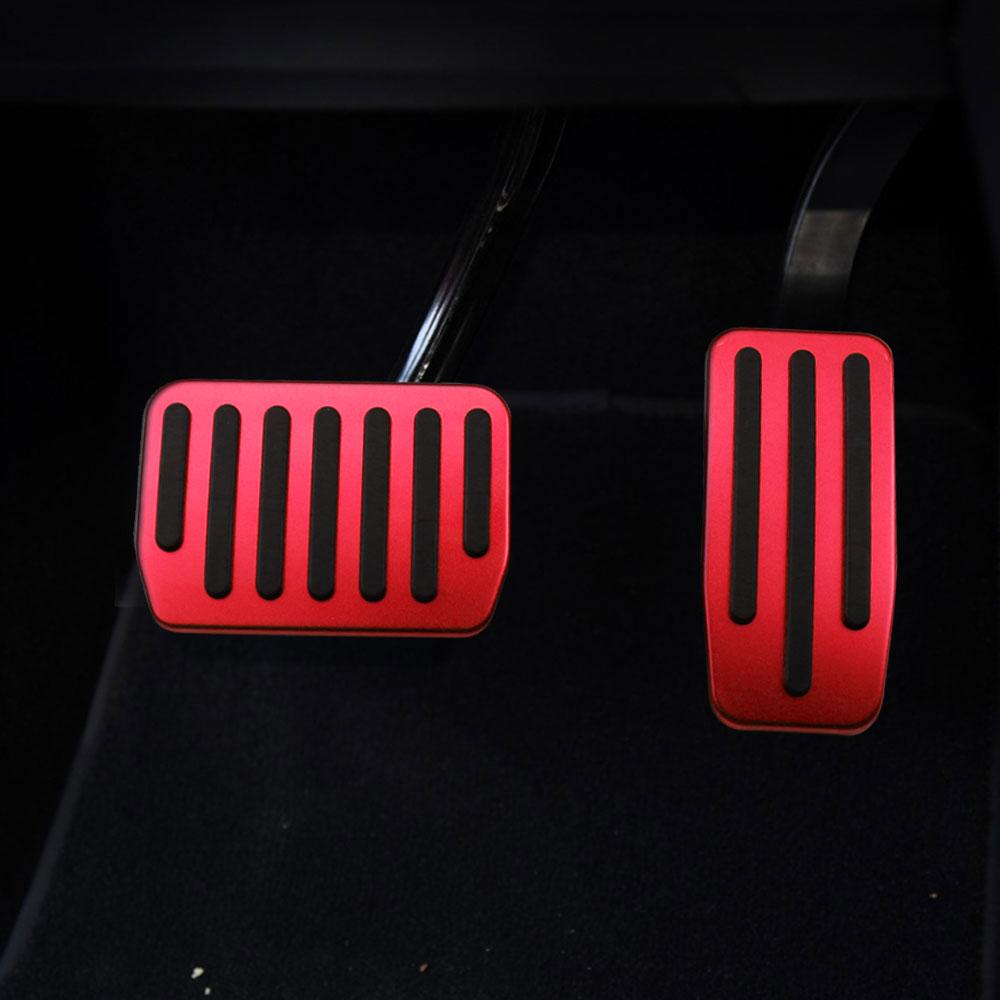 For Tesla Model 3 Model3 2016 - 2025 LHD Pedals Cover Gas Accelerator Fuel Brake Pedal Pads Cover Protector Interior Accessories