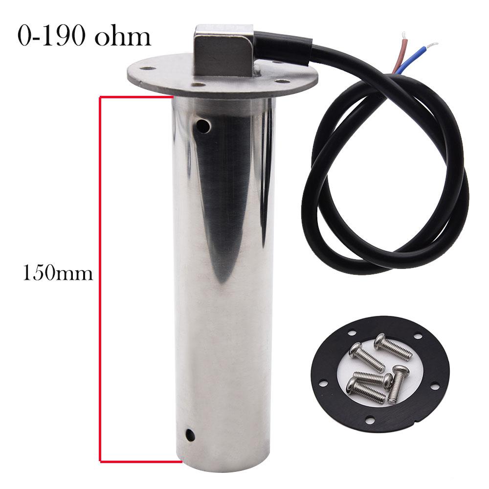 Sewage Level Sensor 150-600mm Marine Water Sender Unit Water Level Sewage Sensor Tank Level Gauge 0-190/240-33 ohm Customized 150mm-190