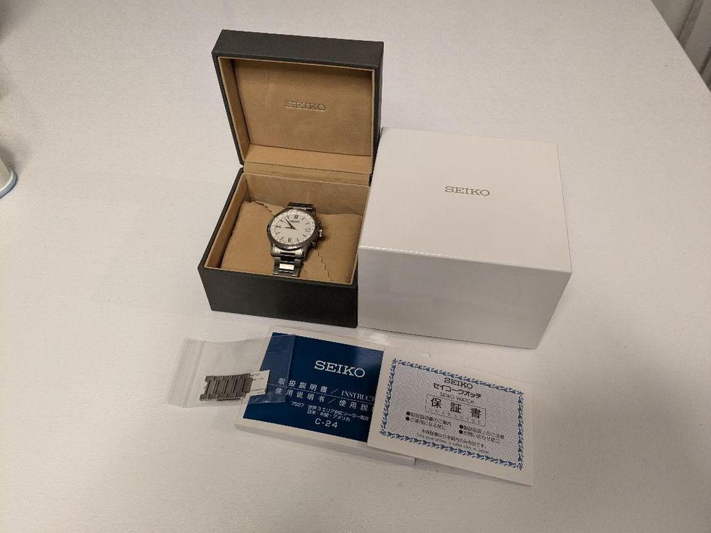 [USED] Seiko Brightz SAGZ095 White Dial Pure Titanium