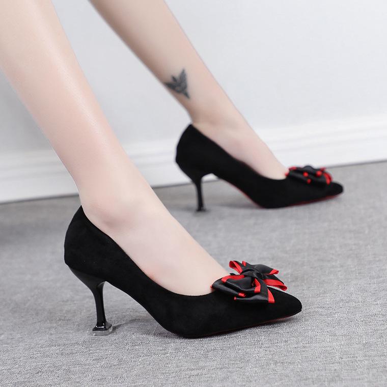 Zapatos de tacón alto Mujeres coreanas de las mujeres la temporada de  primavera con puntos de la taza poco profunda y zapatos zapatos comprar a  buen precio — entrega gratuita, reseñas reales