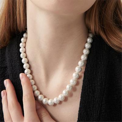 [Tou] Classic Mood Semi Bold Pearl Necklace_Crh004
