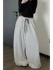 Internet Celebrity Korean-Style Floor-Length Casual Sweatpants: Lazy, Loose, Trendy Jazz Dance Pants In Black and White.