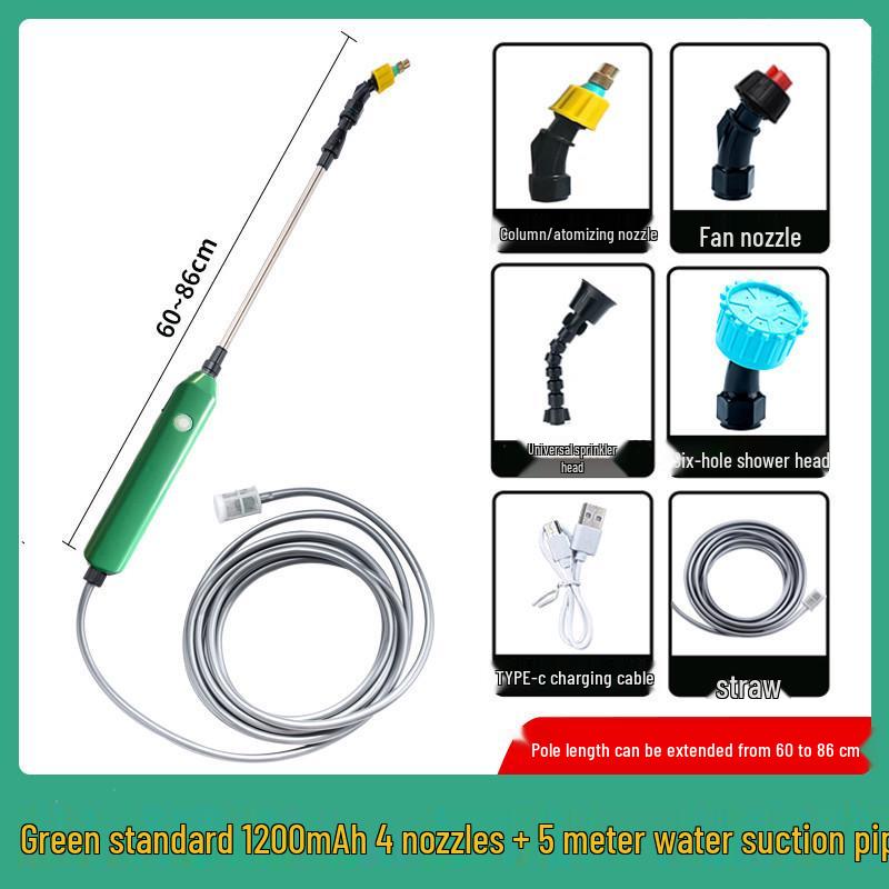 Electric 4-Nozzle Pesticide & Disinfectant Sprayer for Household and Agricultural Use