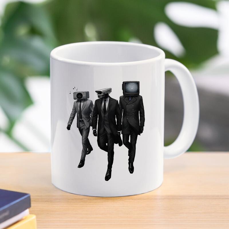 Cartoon Skibidi Toilet Coffee Tea Mugs Speakerman Camcordeman Breakfast Dessert Milk Water Ceramic Cups Home Drinkware Friend Gifts