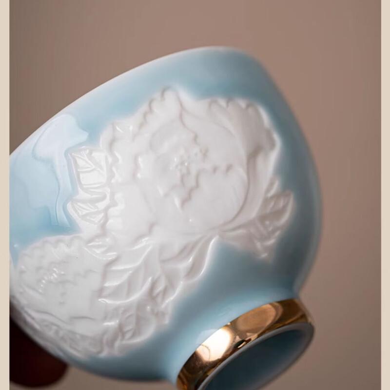 Shangqi Shadow Carved Butterfly Master Teacup