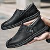 Handmade Retro Leather Shoes Men Loafers Fashion Casual Shoes Men Flats Moccasins Men Shoes Leather