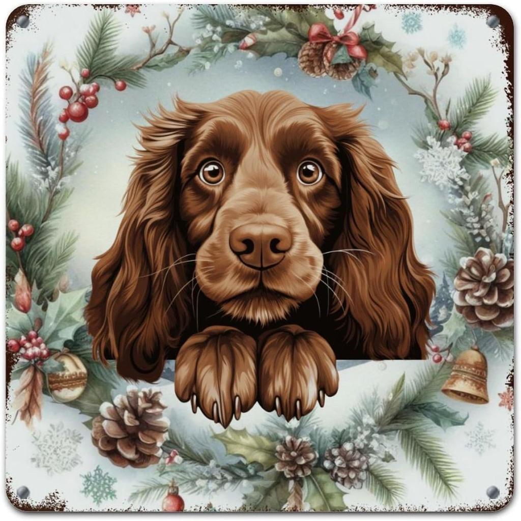 Christmas Metal Wall Art for Home Living Room Kitchen Decor