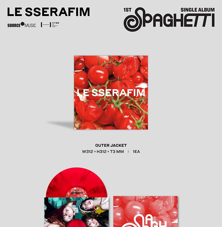 LE SSERAFIM 1st Single 'SPAGHETTI’ Vinyl LP