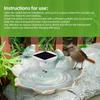 Solar for Bird Bath 3.7V 1500mAh Backup Lithium Battery Bird Bath Fish Tank Water Stirrer 5V 2W Solar Panel Brushless