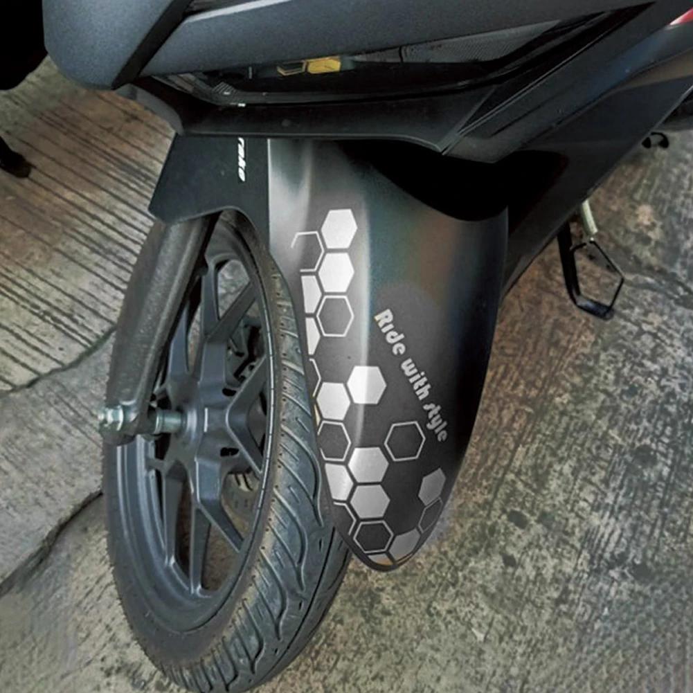 Universal Motorcycle Front Fender Body Comb Style Stickers Reflective Waterproof Decal