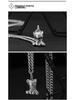 Trendy Titanium Steel Kitten Necklace: European & American Hip-Hop Style, Unisex Pendant Chain for Couples