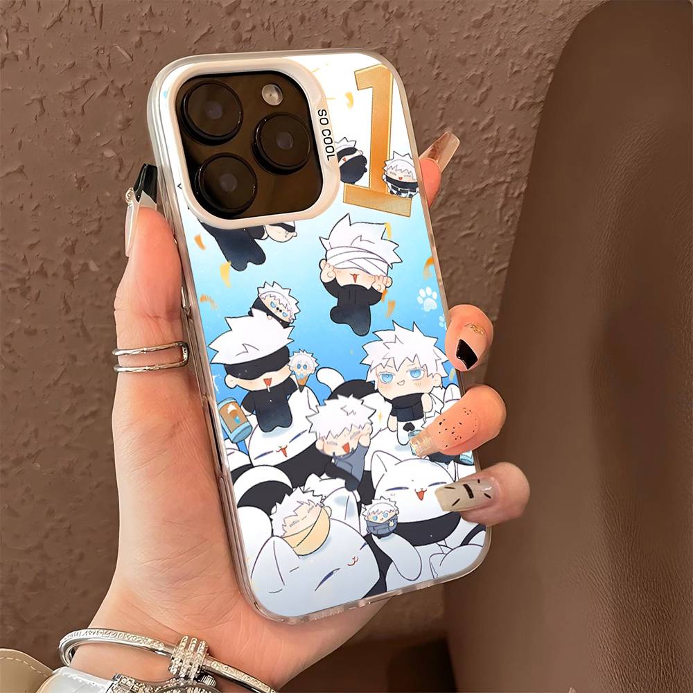 Jujutsu Kaisen Satoru Gojo Comics For IPhone 13 14 15 16 17 Pro Max 11 12 Plus 17 Air Phone Case Color Matte Cover