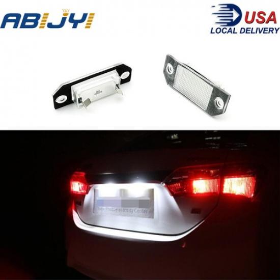 2 шт. светодиодных фонарей подсветки номерного знака Canbus для Ford Focus C-MAX /MK2 2003-2007