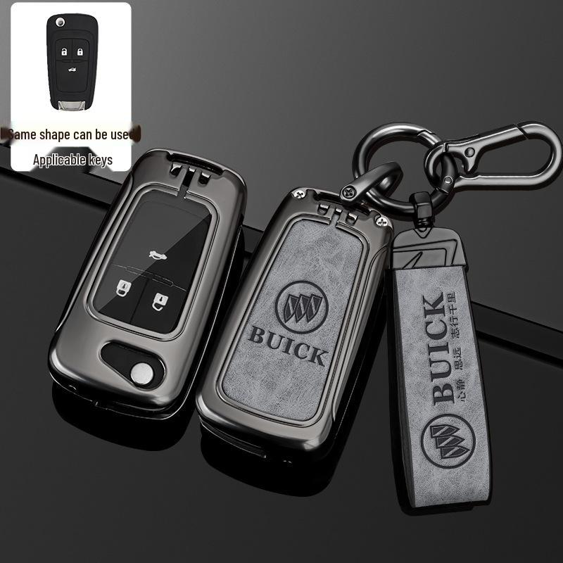 23 Buick Key Case for Regal, LaCrosse, GL8, Envision, and Enclave - Full Cover Key Bag with Buckle