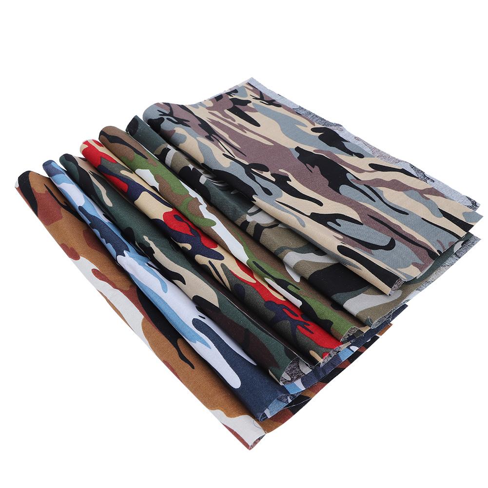 7Pcs 48x48cm Camouflage Print Fabric Cotton Cloth for DIY Craft Sewing Quilting Making Material