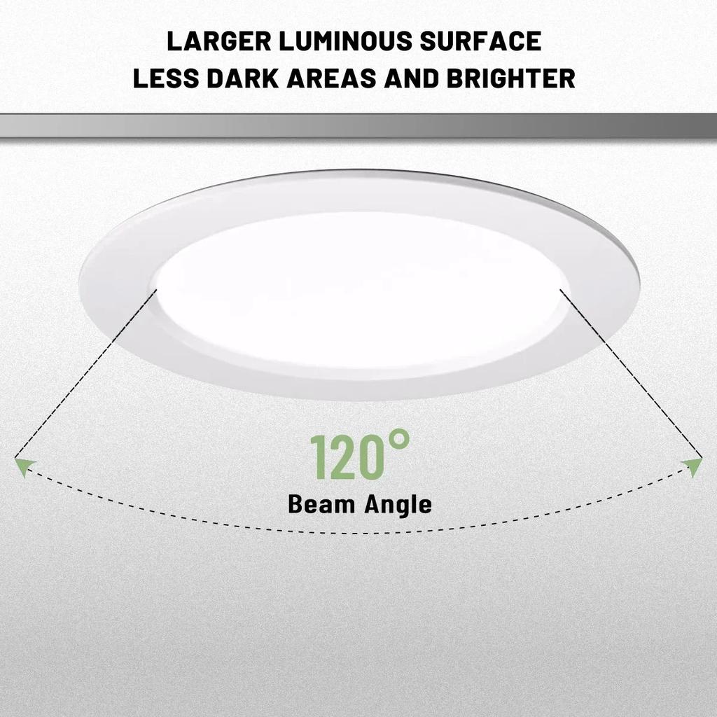 8Pack Recessed Led Downlight 3 4 5 6 8 Inch 3000K 4000K 6000K Round Led Panel Light 110V 220V 230V for Home Indoor Lighting