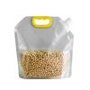 10Pcs Grain Storage Bag, Kitchen Suction Nozzle Bag Sealed Sub-bag Household Visual Transparent Food Sealed Bag