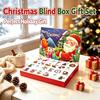 Christmas Advent Calendar -Day Snowflake Countdown with Gift Box and Ornament Accessories for Holiday Parties
