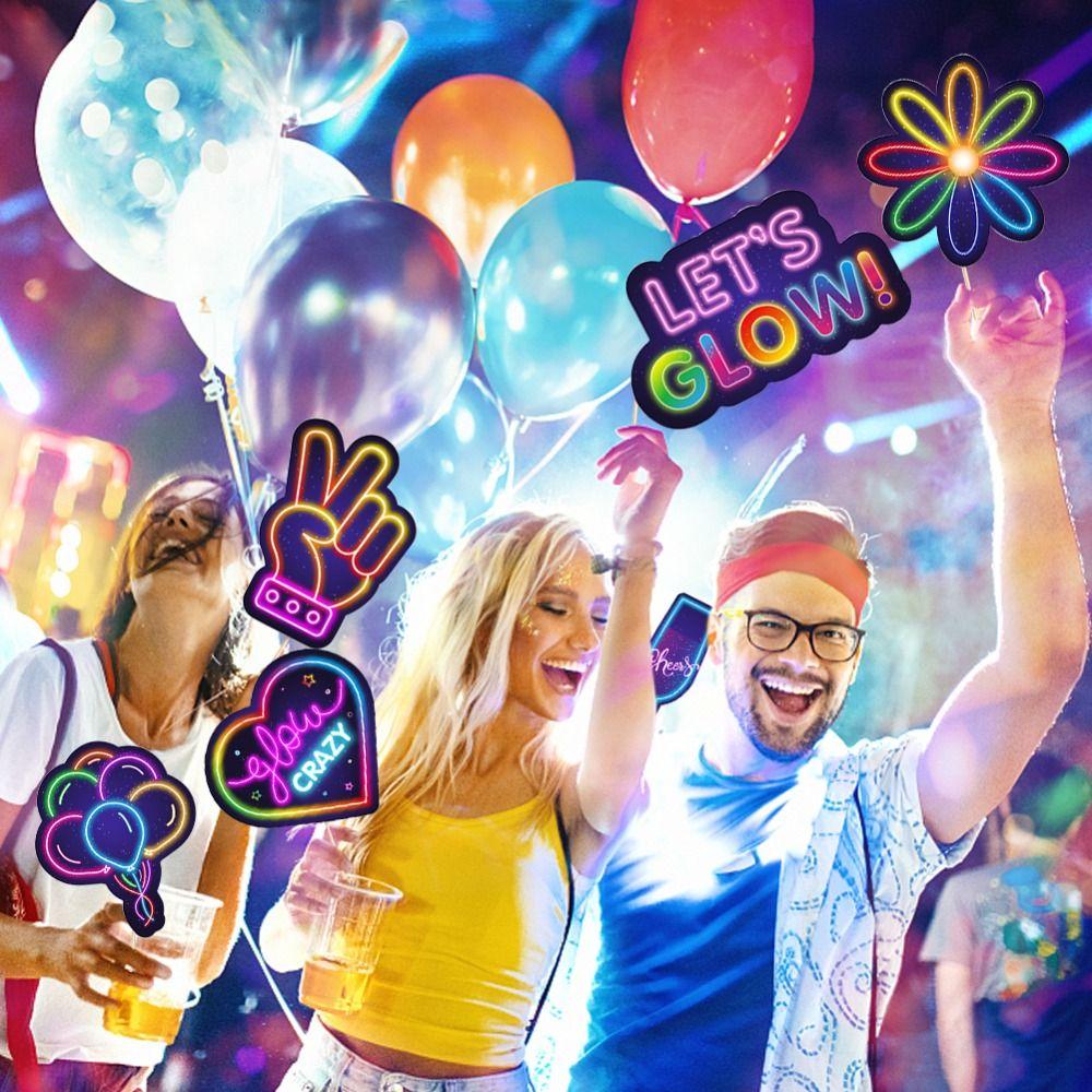 Gift Glow Hat Glow Theme Party Photo Props Photobooth Accessories For Birthday Party Supplies