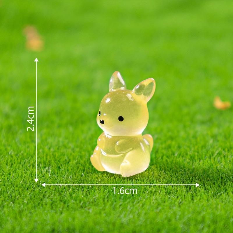 

Микро-ландшафт Светящиеся в темноте Куклы Кенгуру Милые Садовые Ландшафтные Декоративные Аксессуары мини Безделушки Luminous Kangaroo жёлтый