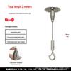 Steel Wire Rope Lifting Hanger: Alloy Hook Safety Adjustable Clip for Luminaire Fixing and Picture Hanging