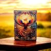 Phoenix Art Leather Journal | Vintage Handmade Diary with Antique Lock