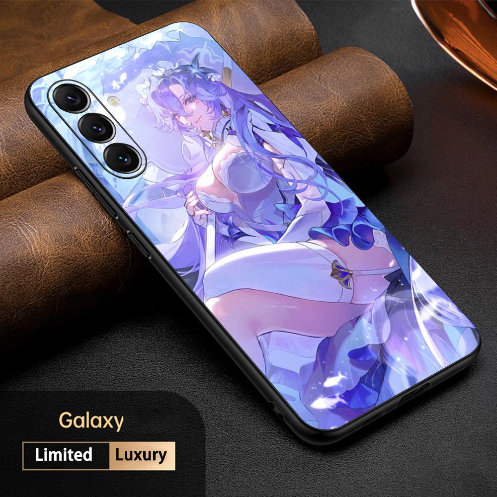 

Cantarella blue sexy game girl Phone Case For Samsung Galaxy S25 S24 S23 S22 S21 S20 Plus Ultra Note20 Soft Black Samsung S22 Ultra