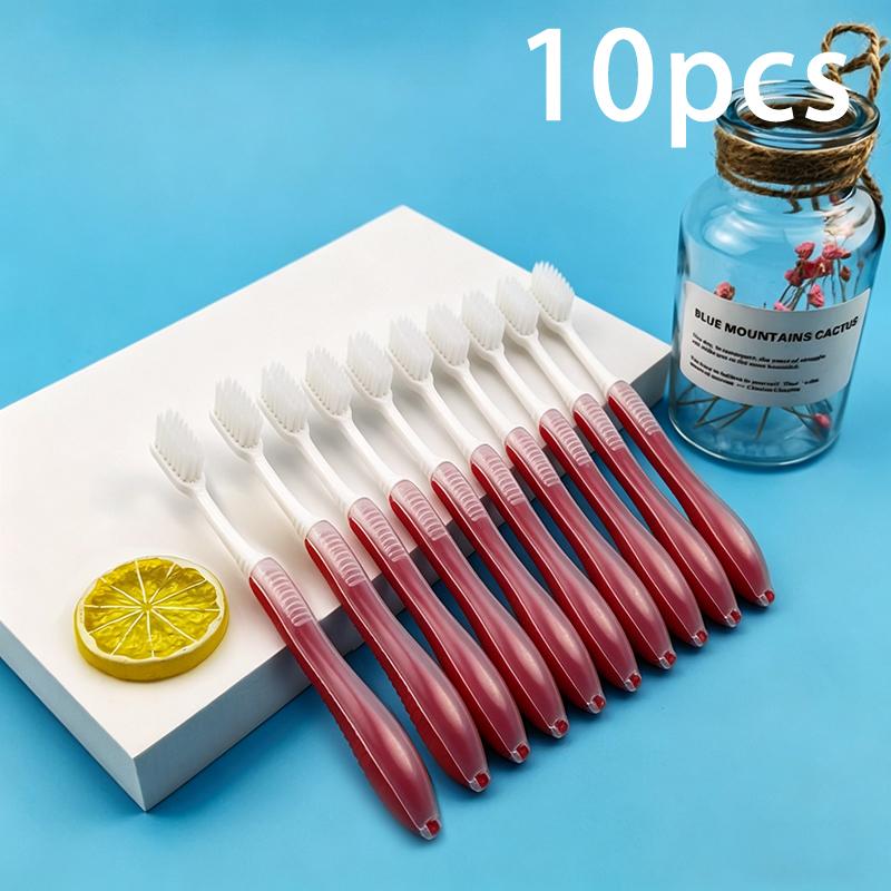3 5 10pcs Portable Folding Toothbrush Disposable for Hygiene Oral Care Great for Business Travel Camping School Use