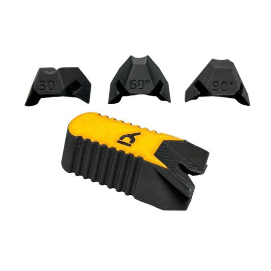 Drill Guide High-Strength PLA Plastic Versatile Drill Guide Accessory with Modular Slots 45/90 Degree Slip-Resistant Base