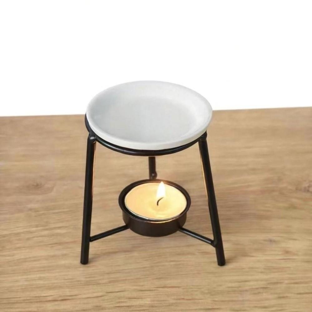 Ceramic Bowl Aromatherapy Stove Hollow Out Tealight Holder Essential Oil Burner Home Decor