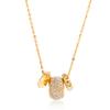 Youthway Classic Iced Out Crystal Beads Pendant Necklace For Women  Gold Plated Stainless Steel Necklace Fashion Jewelry Gift