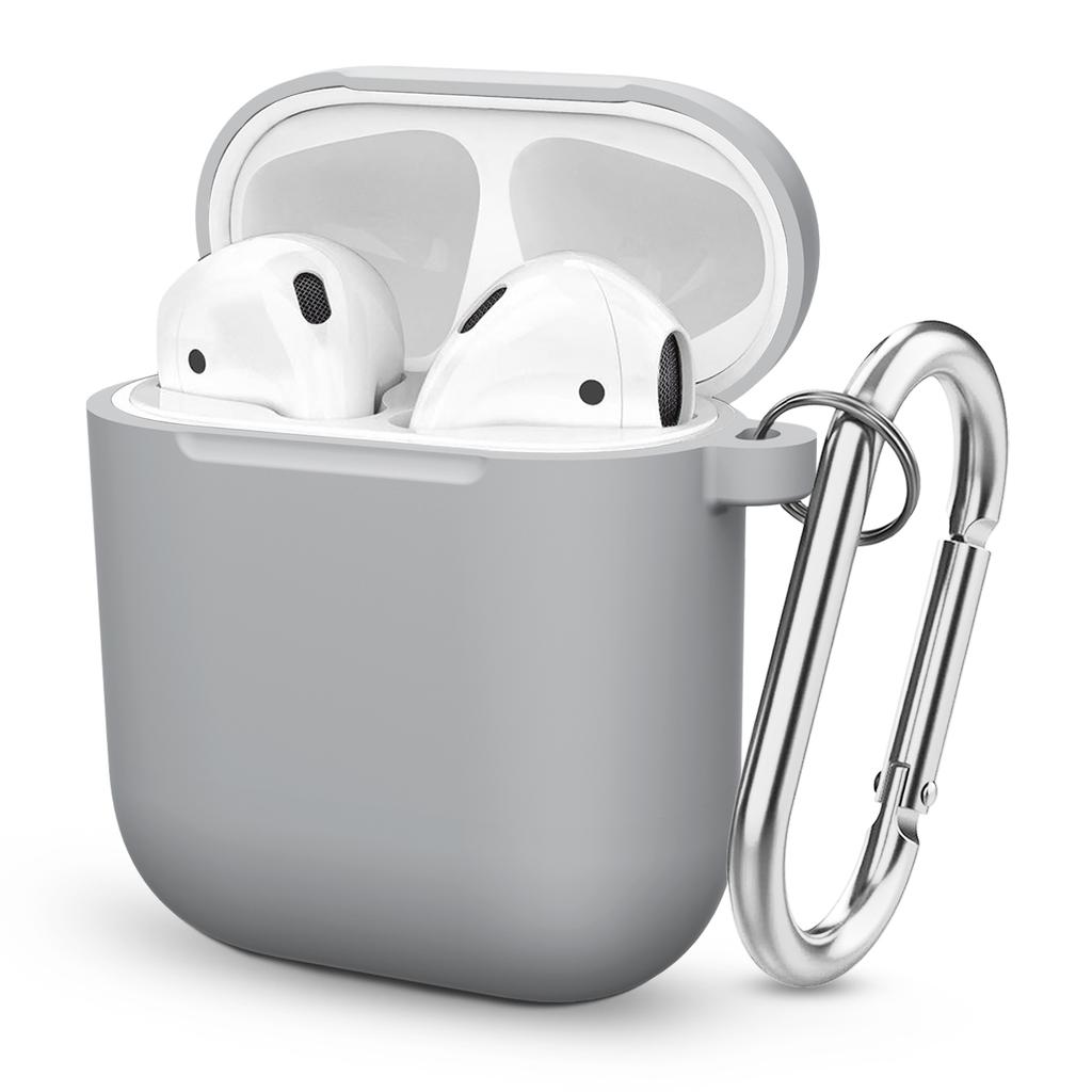 Silicone Cases For Airpods 1st 2nd Luxury Wireless Earphones Protective Cover Anti-drop Housing with Hook Headphone Accessories