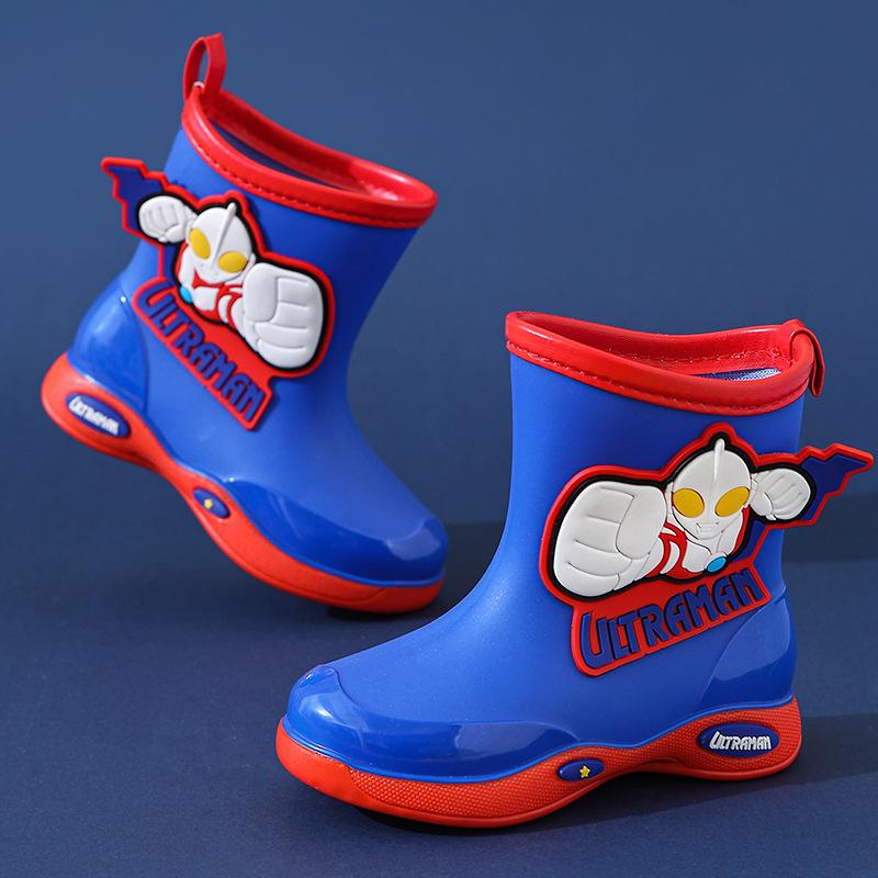 

Cartoon Rain Boots for Boys - Durable, Water-resistant and Slip-resistant Waterproof Shoes 30-31 сапфіровий
