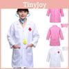 Premium Doctor Coat Fancy Dress Up Costume For Kids With Long Sleeves And Red Cross Pattern