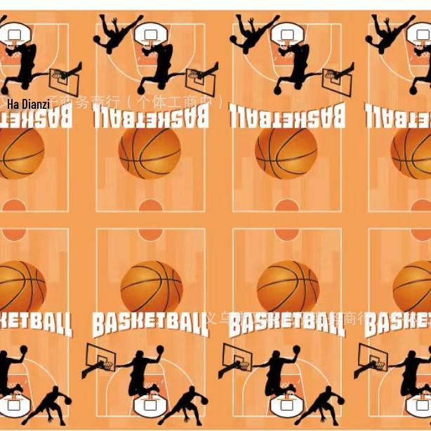 NBA Season Party Tableware: Basketball-Themed Plates, Napkins, and Tablecloth for Fan Birthdays and Celebrations.