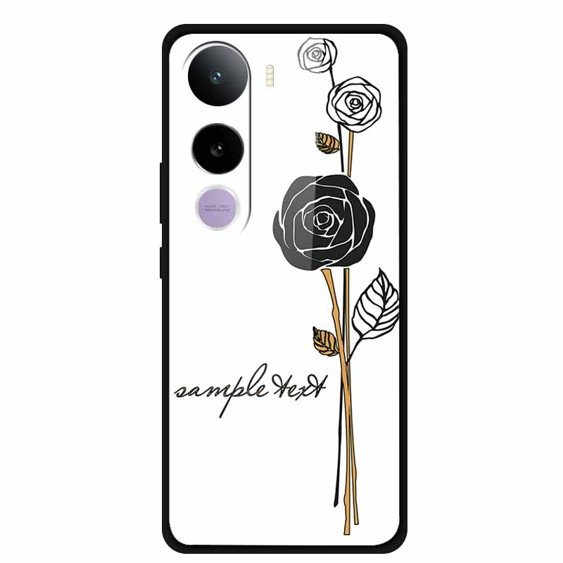

Tempered Glass Cases For Vivo Y400 5G Case 6.67 Painted Hard Back Cover Soft Bumper For Vivo Y 400 2025 Protective Phone Case Vivo Y400 5G