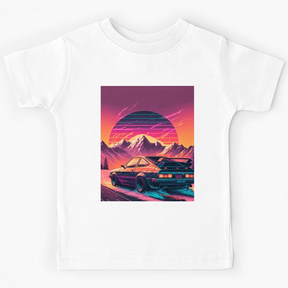 Drifting on a snowy road Kids T-Shirt 160