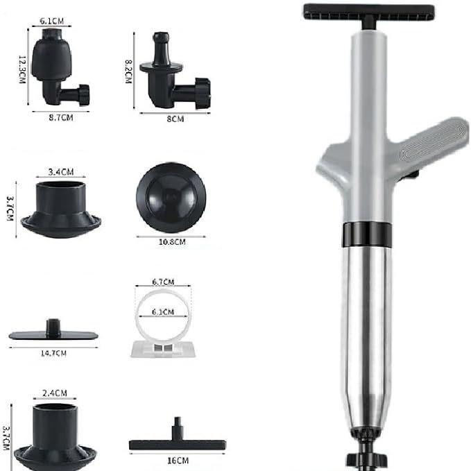 Cross-Border High-Pressure One-Shot Drain Unclogger for Household Toilets and Floors