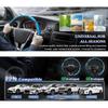 2Pcs Car Steering Wheel Covers Booster Micro Fiber Leather Auto Interior Decorative Accessories Glossy Carbon Fiber Looking