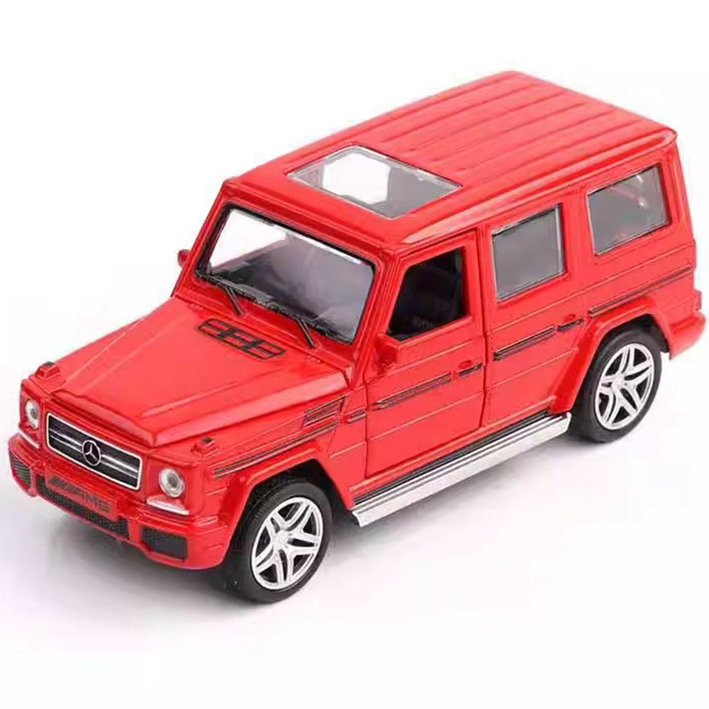 1:32 Scale G65 Alloy Diecast Toy Car Models 4 Doors Opened Sound Light Pull Back Hihgh Simulation SUV Vehicles for Kids Presents