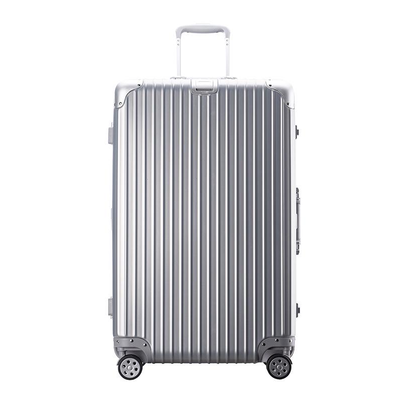 Extra Large Aluminum Frame Trolley Case with Combination Lock - Sport Style Carry-On Luggage for Men and Women