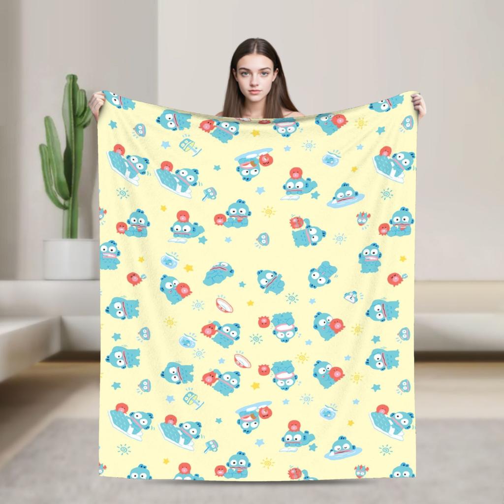 Hangyodon Hang in There Blanket Cover Fleece  Super Warm Throw Blanket for Bedding Couch Bed Rug