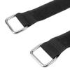 2Pcs Fastening Straps Nylon 20x200mm Adjustable Elastic Bicycle Fixed Organizer BeltBlack