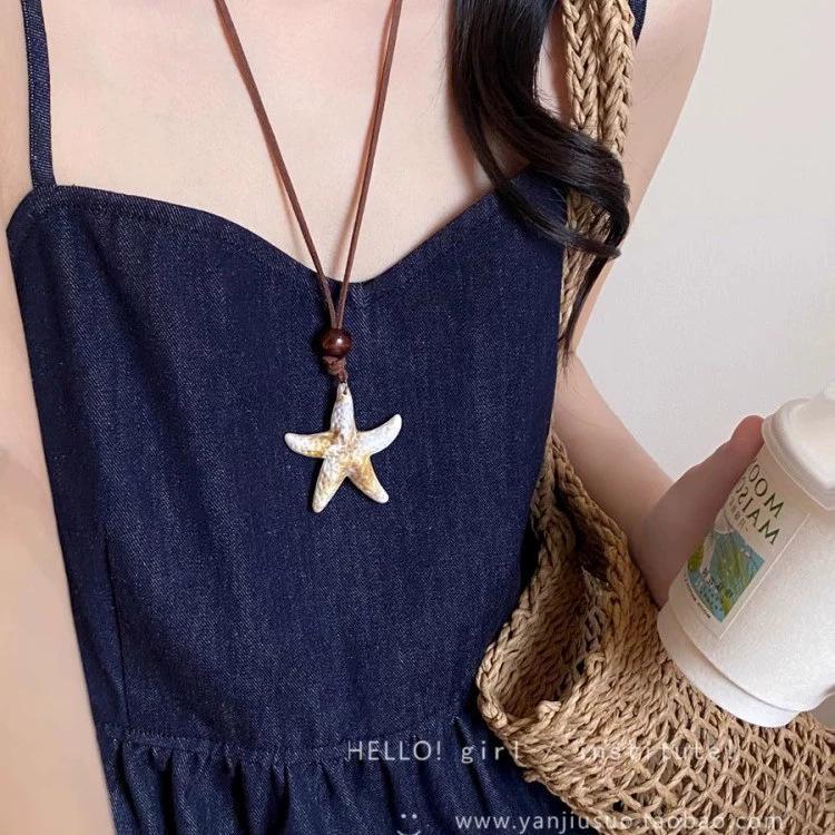 

Женское высококлассное ретро этническое жемчужное ожерелье-бабочка – титановая сталь