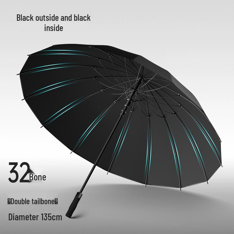 16-Bone Windproof Heavy-Duty Long-Handle Umbrella