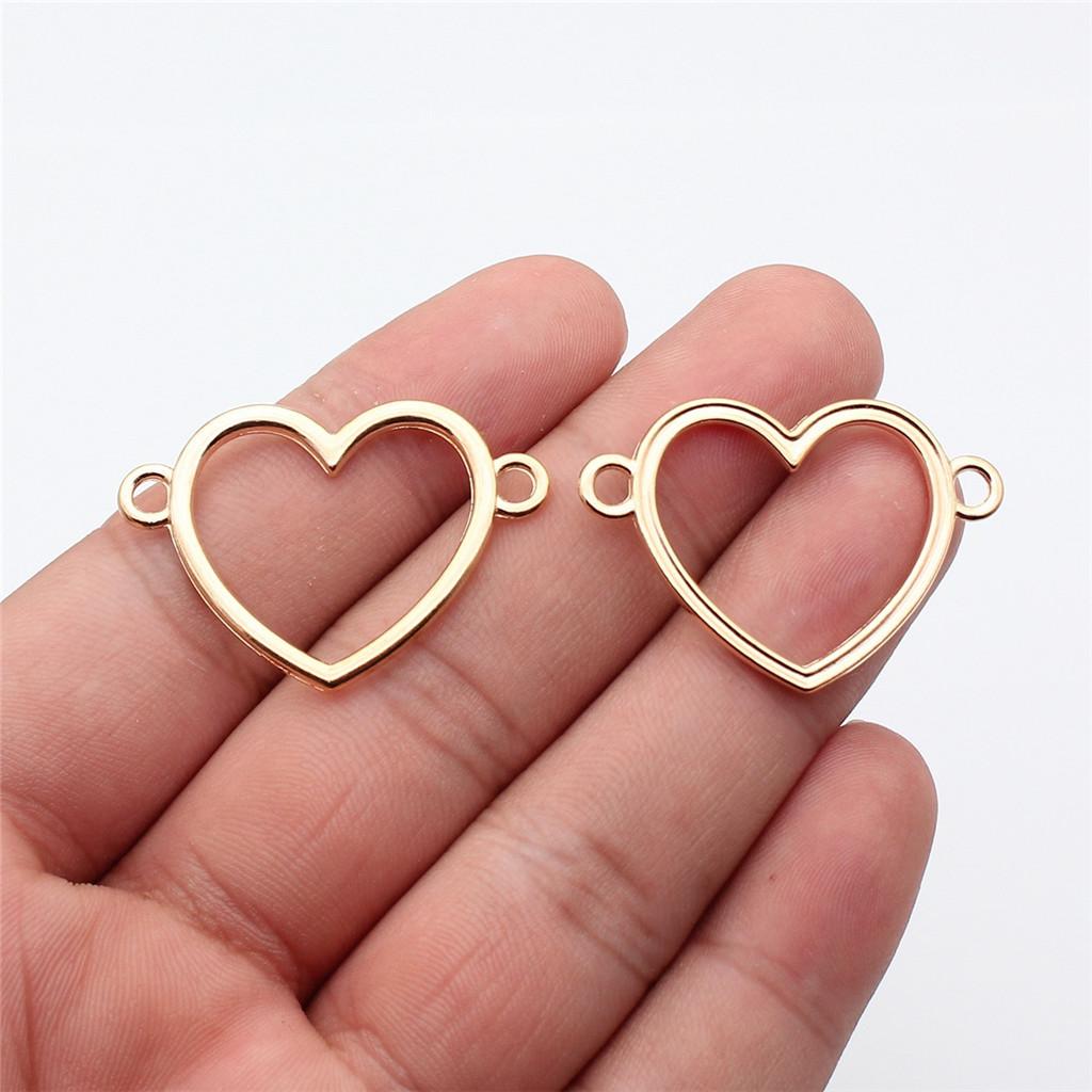 Heart Connectors Love Symbol Antique Bronze Zinc Alloy Jewelry Making DIY Jewelry Making Style Pendant Connectors