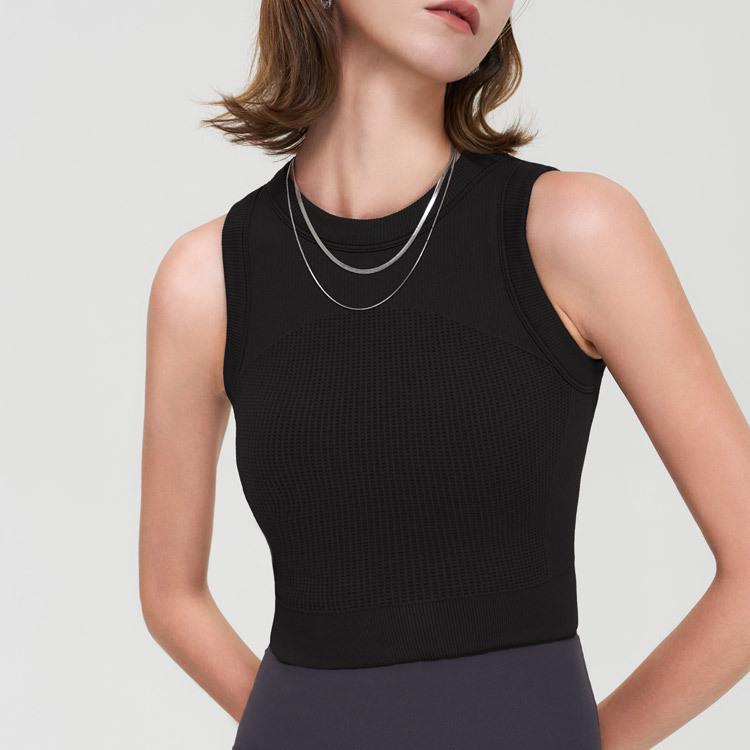 Women's High-Intensity Blue Sports Vest: Shockproof Yoga One-Piece with Side-Fat Gathering, Wearable Outside.