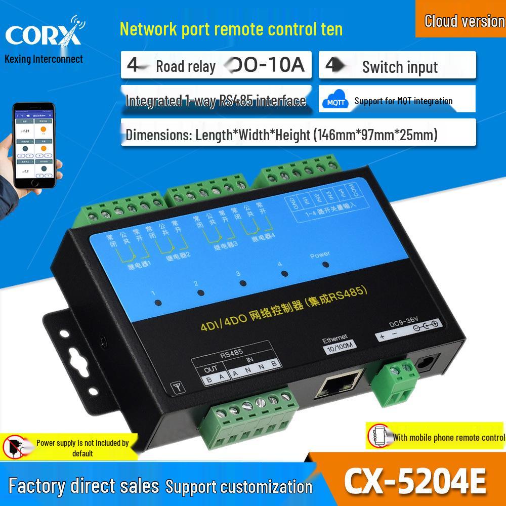 TCP/IP Modbus Network IO Relay Controller with 485 Support