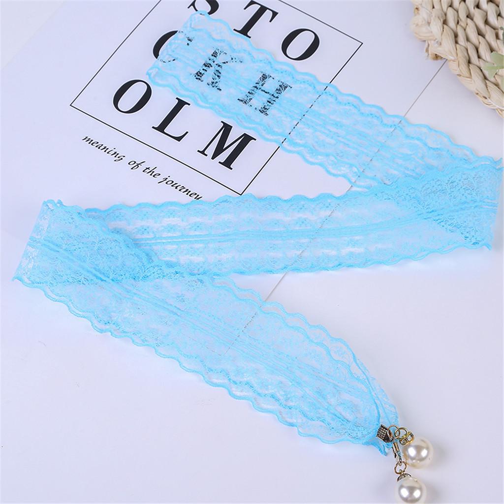 Ladies Fashion Lace Belt Dress Belts Thin Buckle Waist Chain