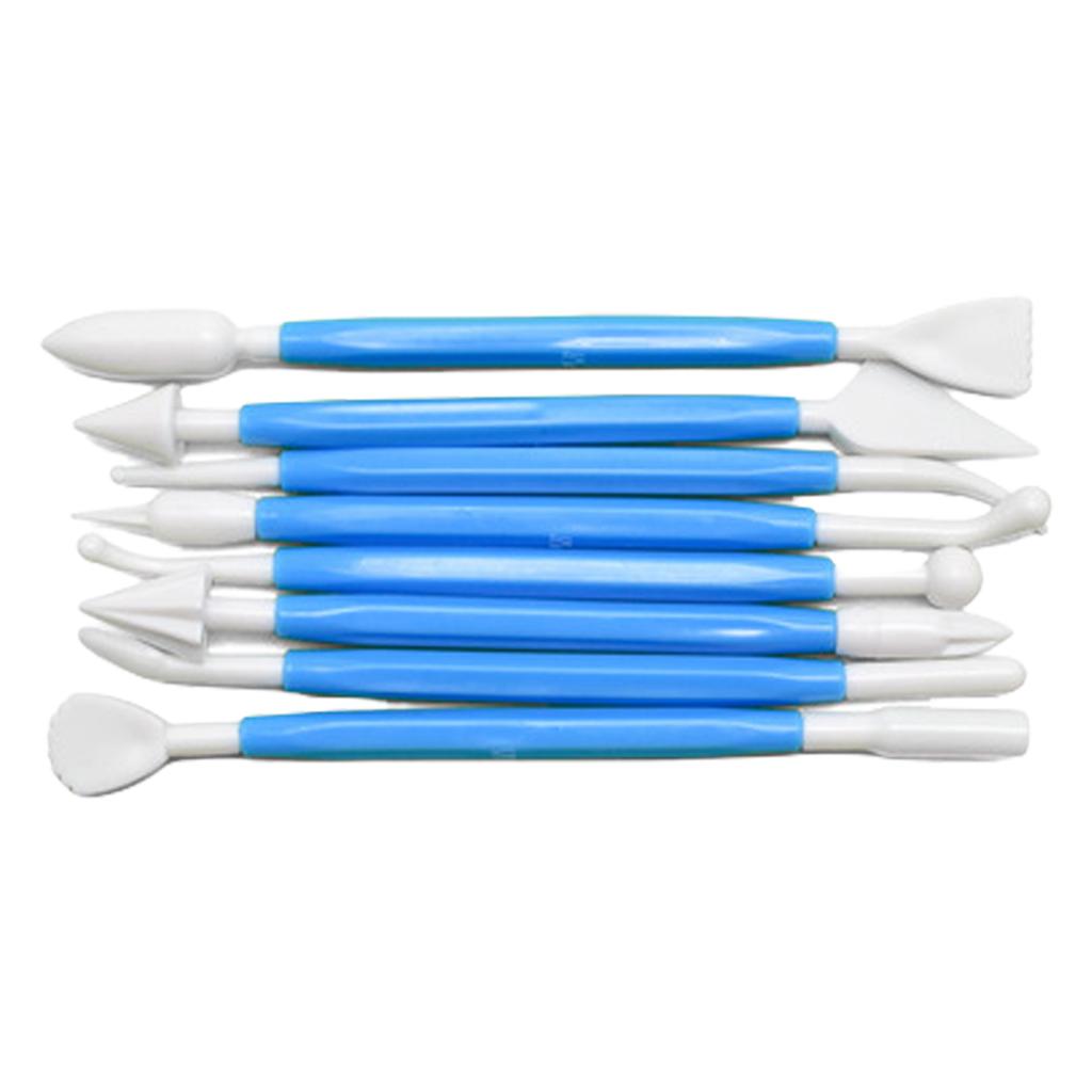 8Pcs Cake Sculpture Pen Fondant Sculpting Tools Fondant Cake Cutter Cake Mould Tool Cake Scraper Clay Modeling Tool